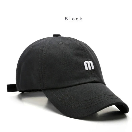 100% Cotton Letter Embroidered Baseball Cap – Unisex Snapback Hat for Summer & Street Style